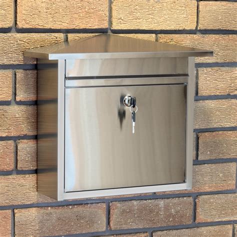 letter box stainless steel|stainless steel lockable mailbox.